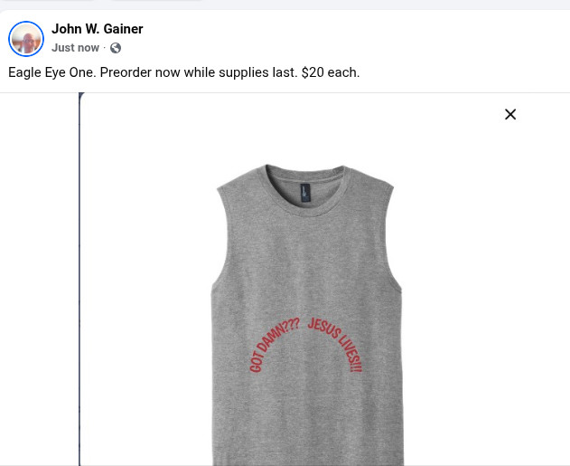 District V.I.T. Muscle Shirt “Grey/Red Lettering.” Sizes Small to 3XL