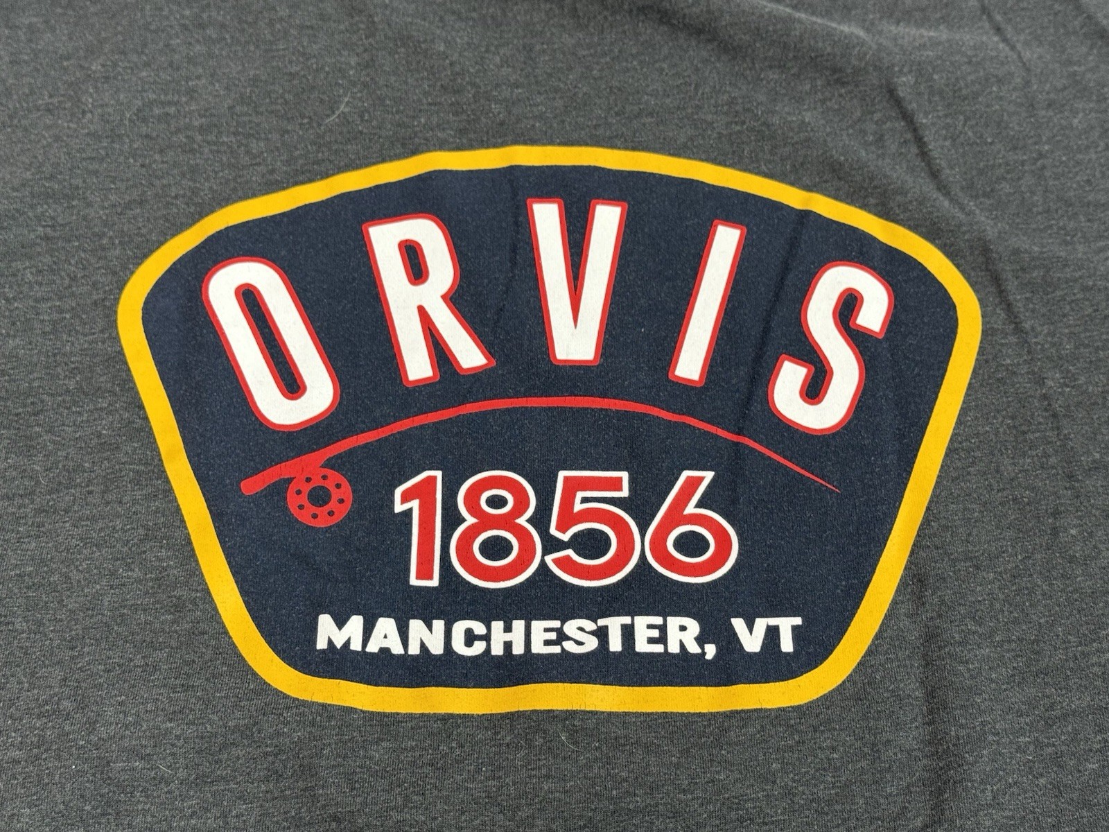 Orvis 1856 Shirt Graphic Classic Fit Outdoor Short Sleeve Tee Fly Fishing XXL