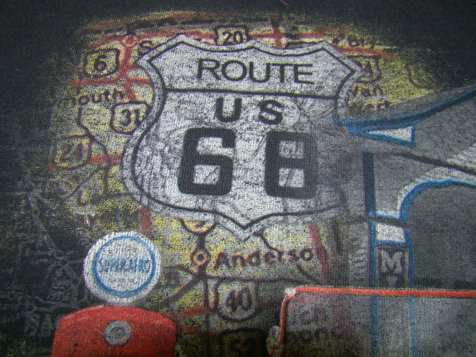 Delta American Muscle Hot Rod Adult Medium Ford 30s Coupe Route 66 Tee T-Shirt