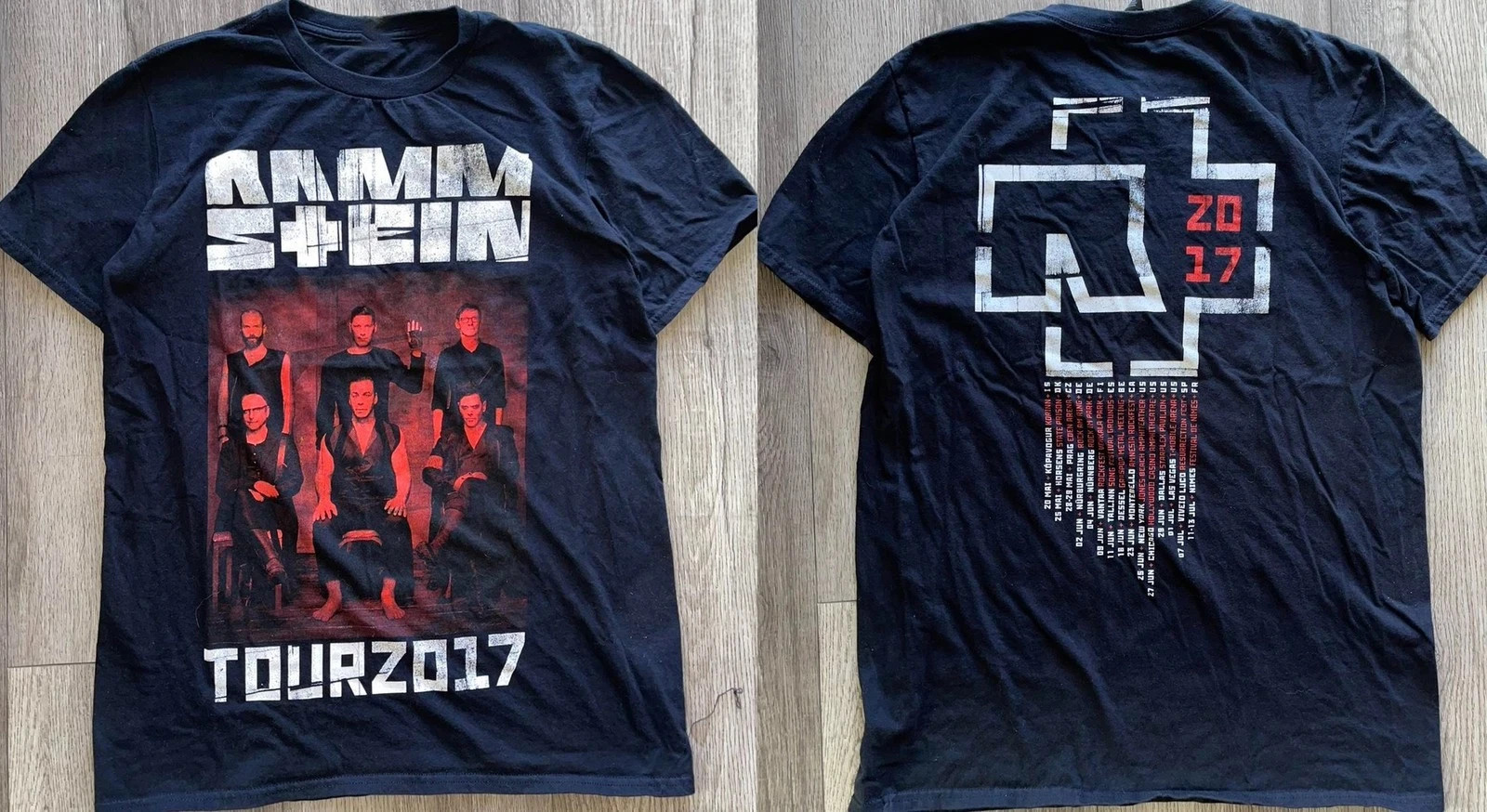Rammstein Tour 2017 T-shirt Size S-5XL