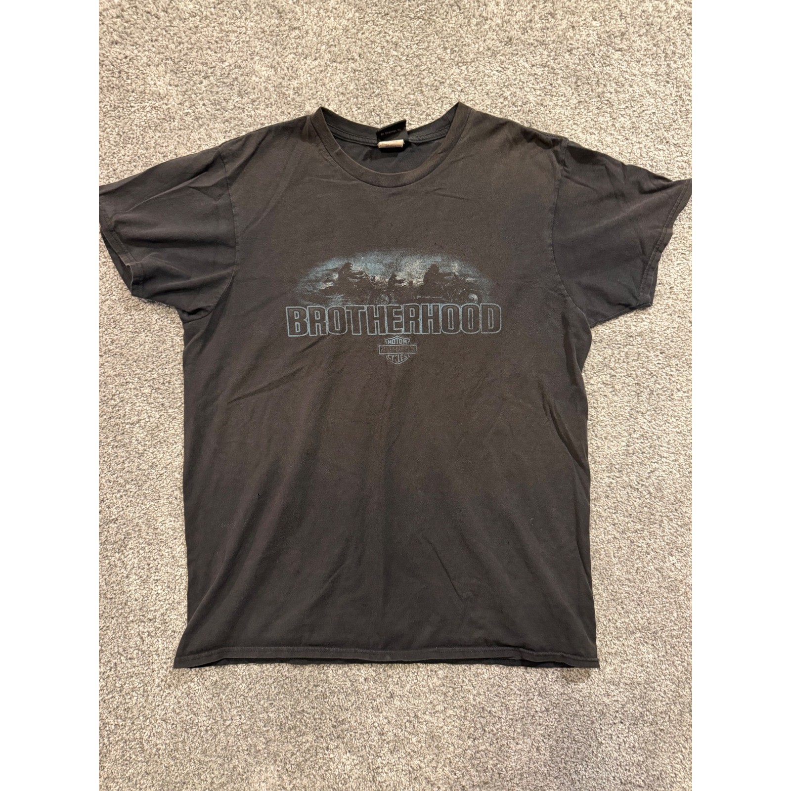Harley Davidson T-Shirt Mens L BLK Brotherhood Motorcycles Nashville TN Graphic*