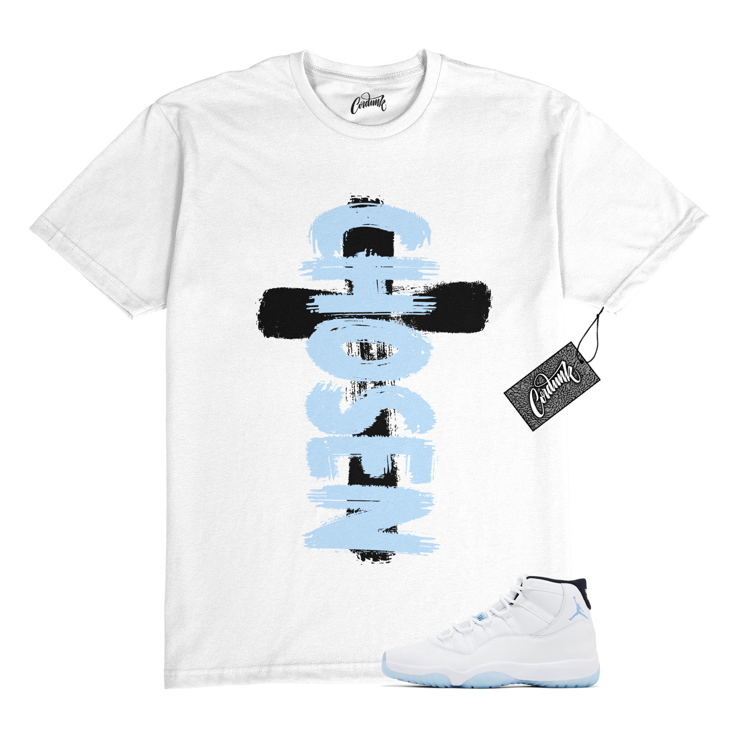 11 Legend Blue 2024 Black White T Shirt to Match CHOSEN Jordan