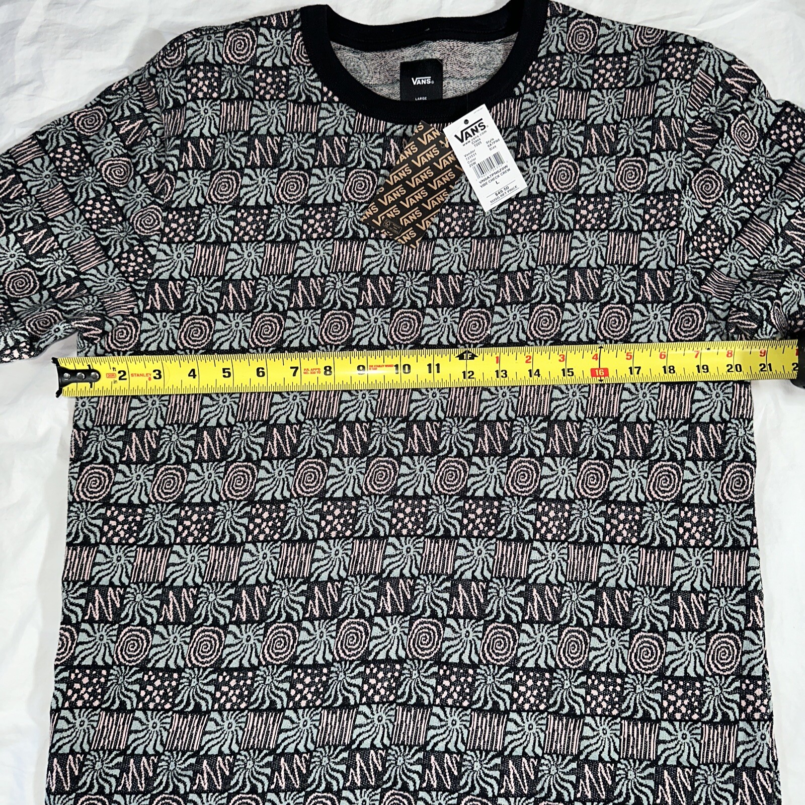 Vans Men’s Vibe Check Crew Large T-Shirt (Retail $49.50)