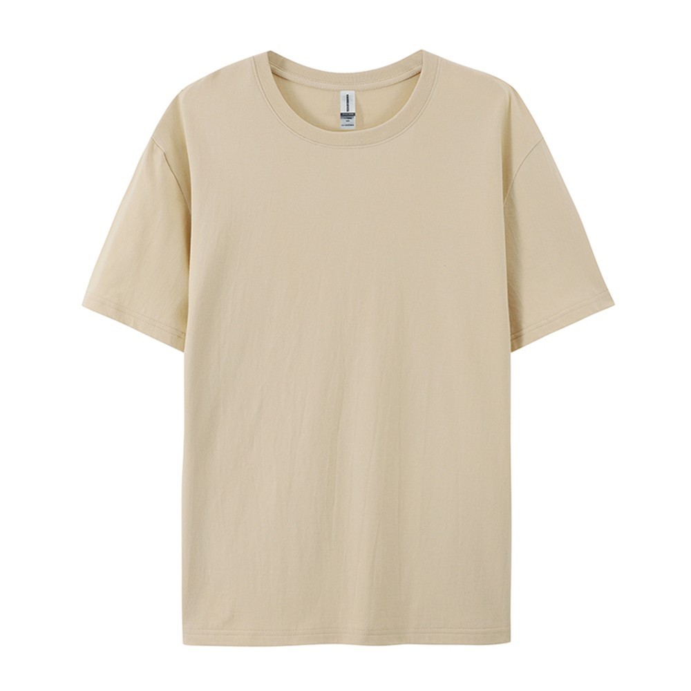 100% Cotton T-shirt Men Women O Neck Short-sleeved Tops Summer Loose Unisex