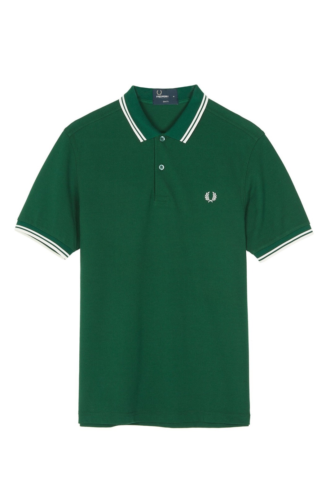 Fred Perry Polo Shirt Slim Fit Pique Twin tipped