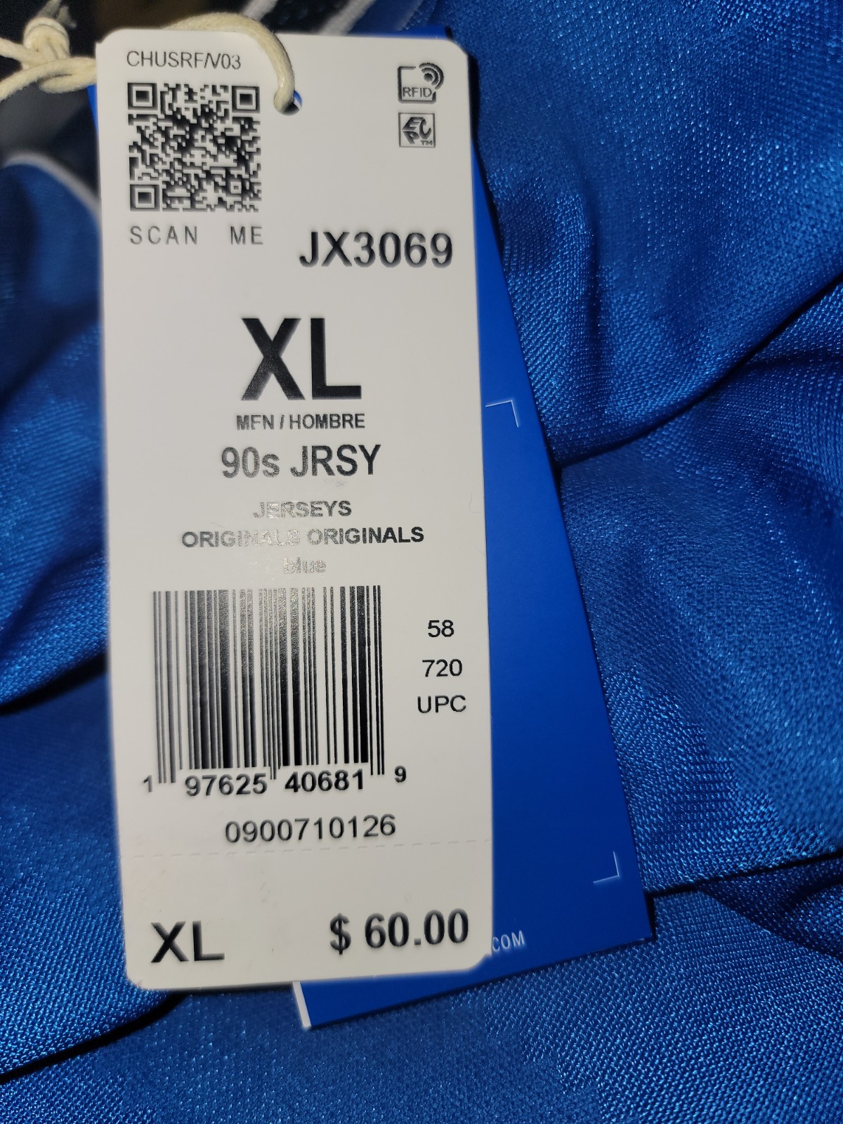 NEW MEN’S ADIDAS ORIGINALS TREFOIL RETRO 90’S SHIRT JERSEY ~SIZE XL #JX3069