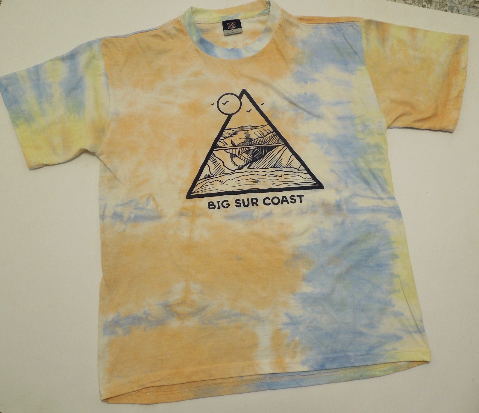 MV Sport Big Sur Coast Tie Dye T-Shirt Men’s XL Short Sleeve Surfer Tee