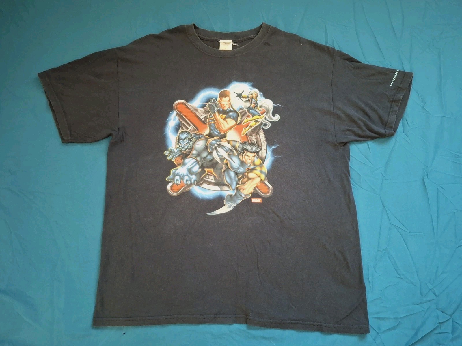 Universal Studios Orlando Marvel X-Men Wolverine Cyclops Storm Beast T-Shirt XL