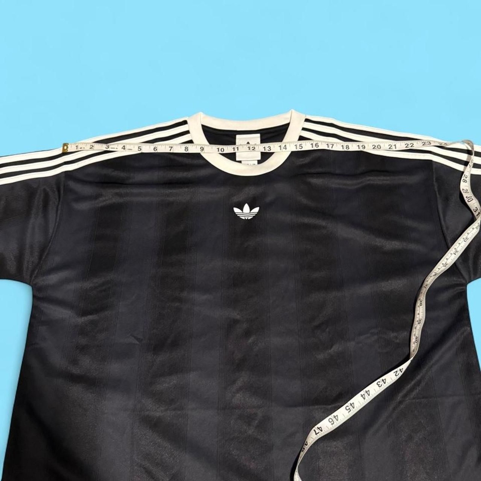 adidas Originals Adicolor Jacquard Jersey Tee Black White M NWOT