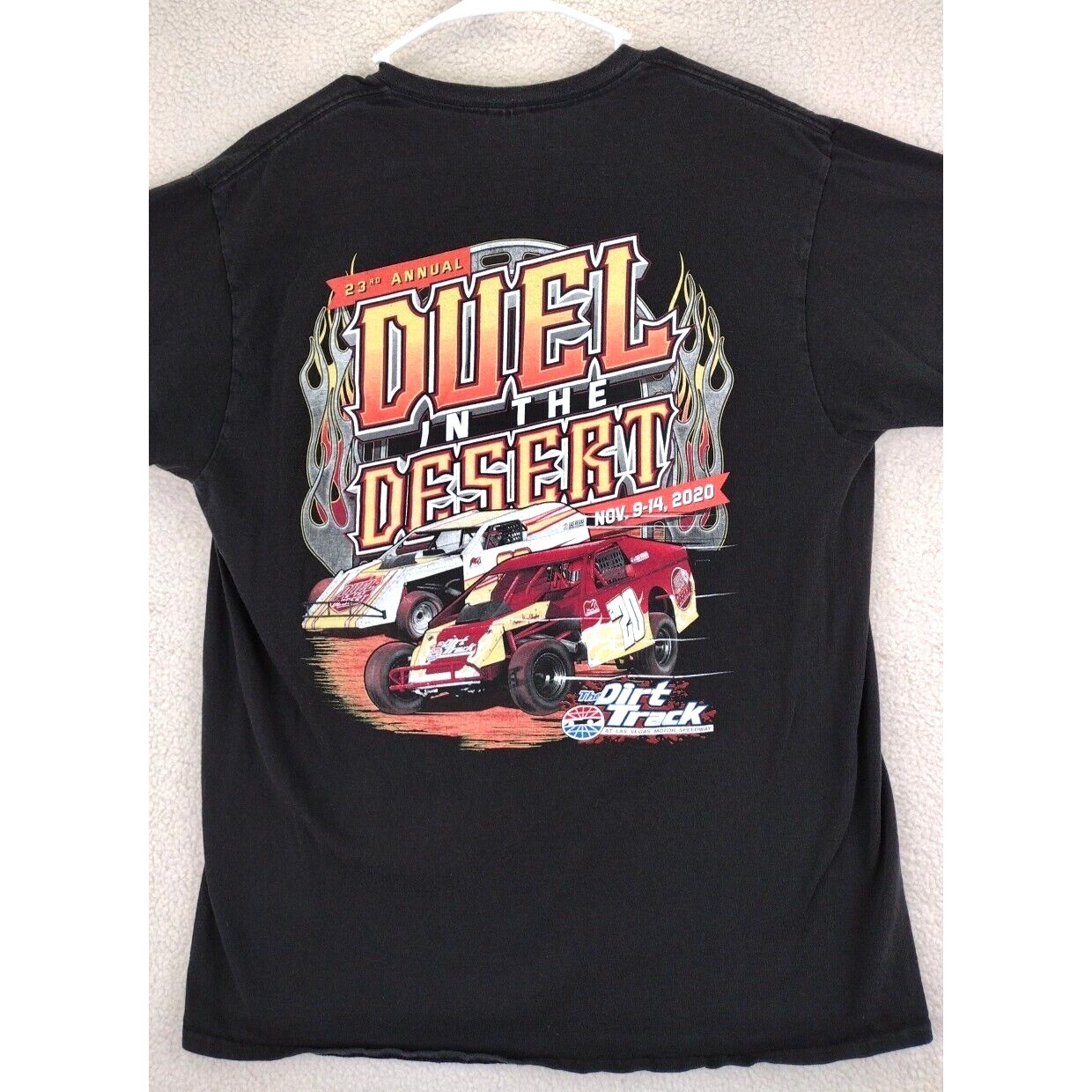 23rd Annual Duel in the Desert Las Vegas Motor Speedway T Shirt Mens Large Black