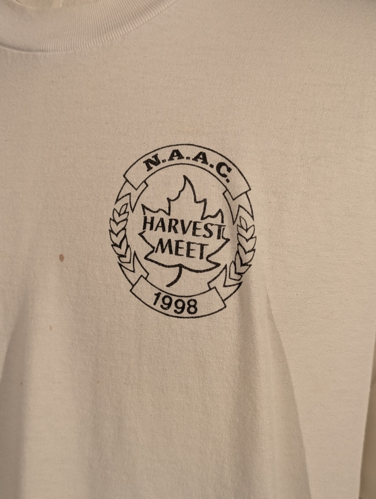 Vintage 1998 N.A.A.C. Harvest Meet White T-shirt Adult XL