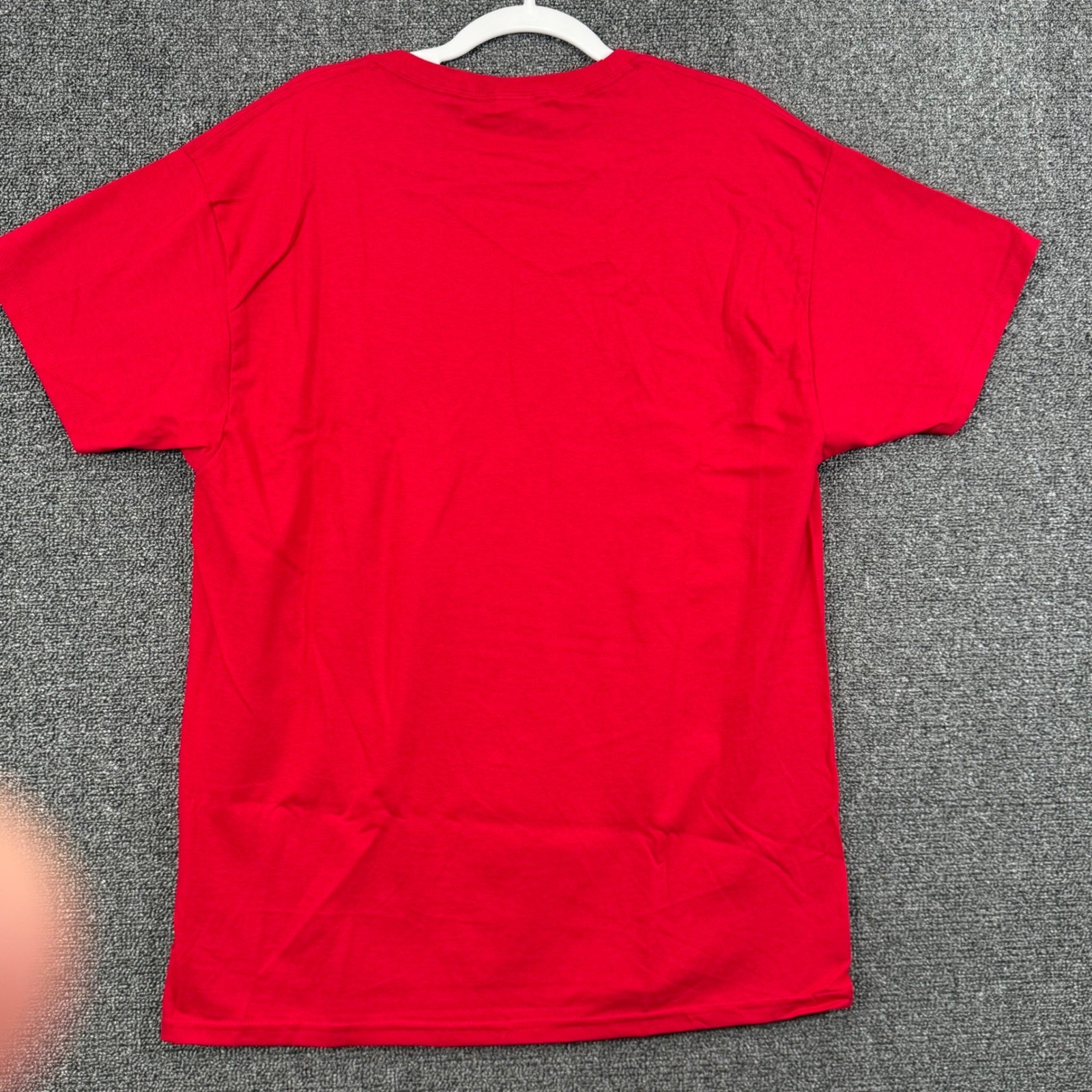 Hanes Mens Large 4 Pack T Shirt Deep Red Cotton Crew Neck Basic Essentials Tee