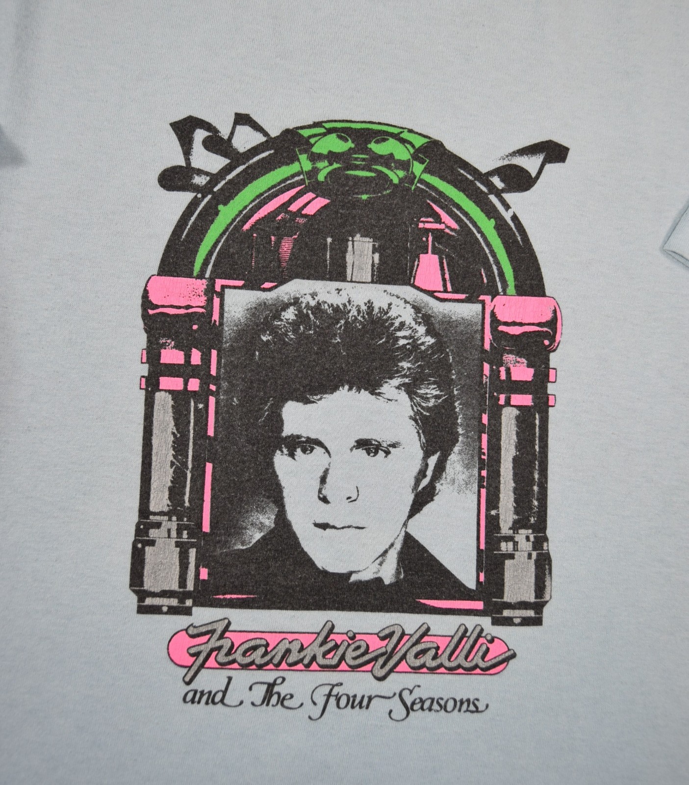 Vintage Frankie Valli & The Four Seasons T Shirt Mens XL Blue Jerzees Made in US