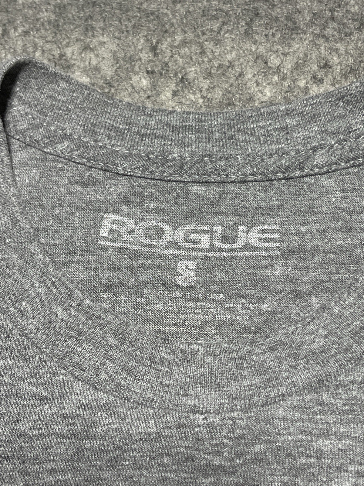 ROGUE Sports Gym Rat Lift Heavy weights Gray SMALL Skull Shirt Day of the Dead
