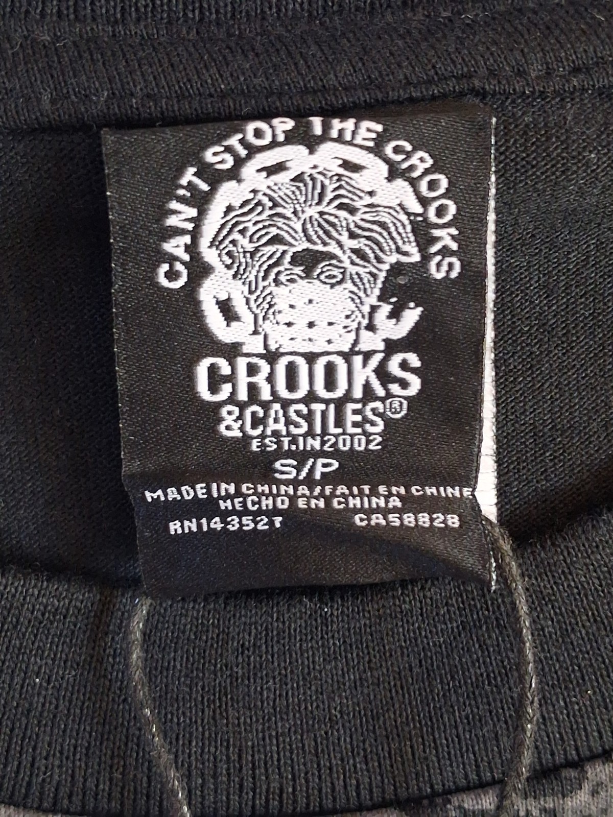 Crooks & Castles Football Medusa Muscle Tank Shirt Small Oversized Heavyweight