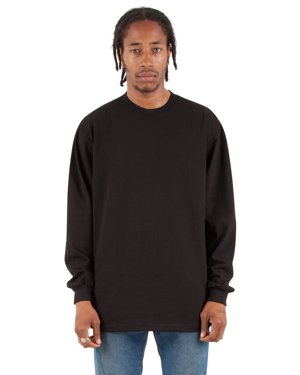 Pack Of 3 Shaka Wear SHMHLS Adult Max Heavyweight Long Sleeve Oversized T-Shirt