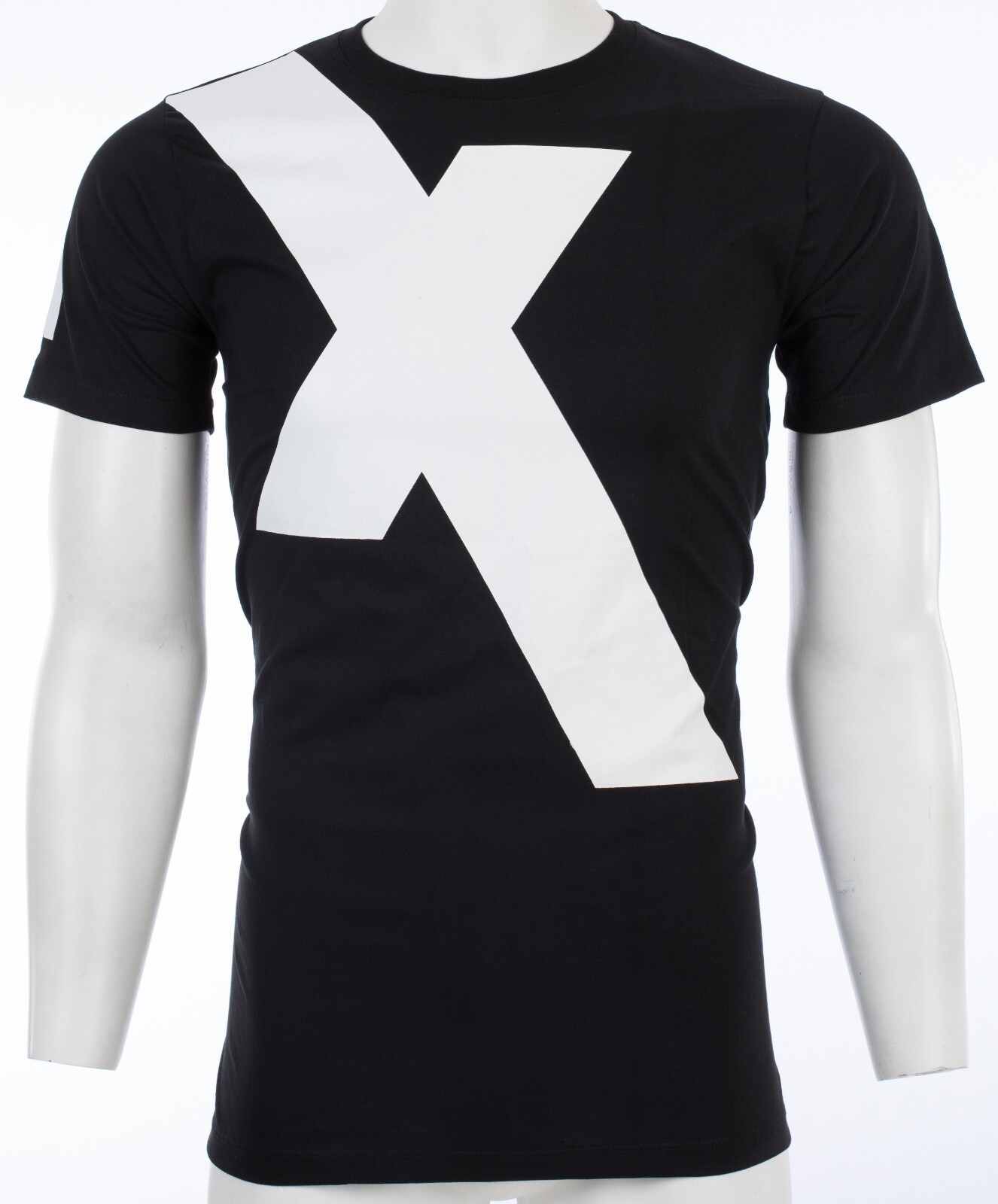ARMANI EXCHANGE Black X LOGO Short Sleeve Slim Fit Designer Graphic T-shirt NWT