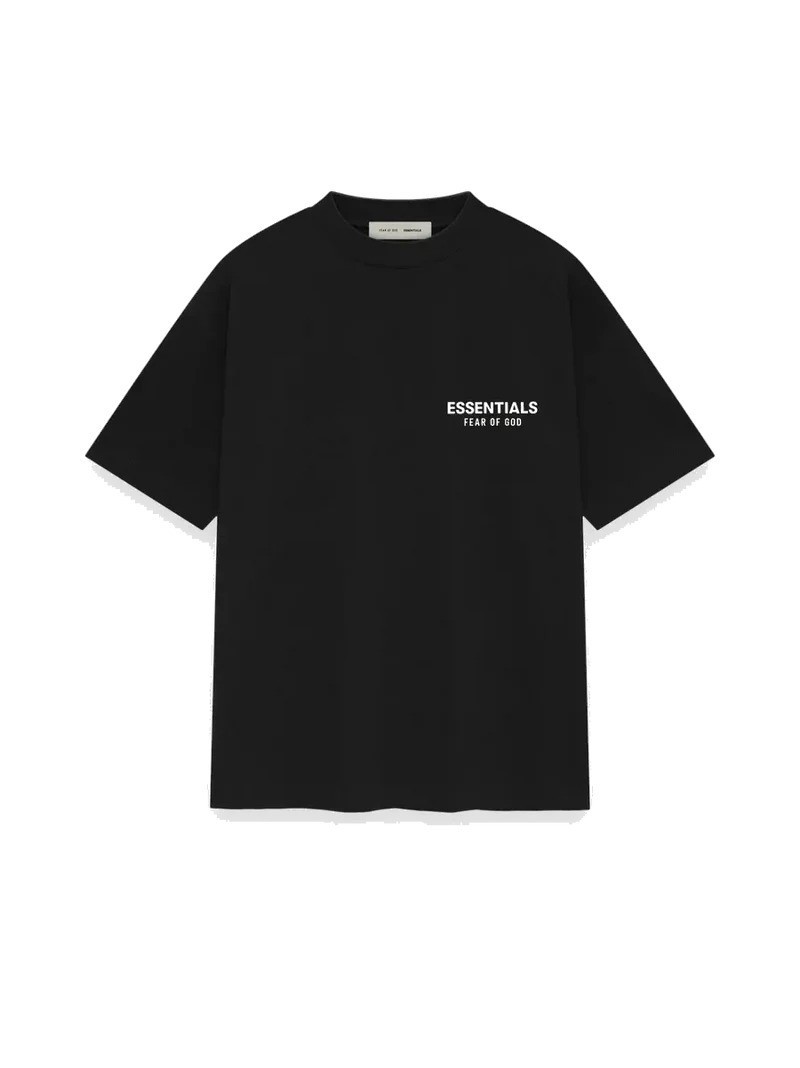 Fear of God Essentials Classic Tee ‘Jet Black’ XS Size Oversized T-Shirt SS25