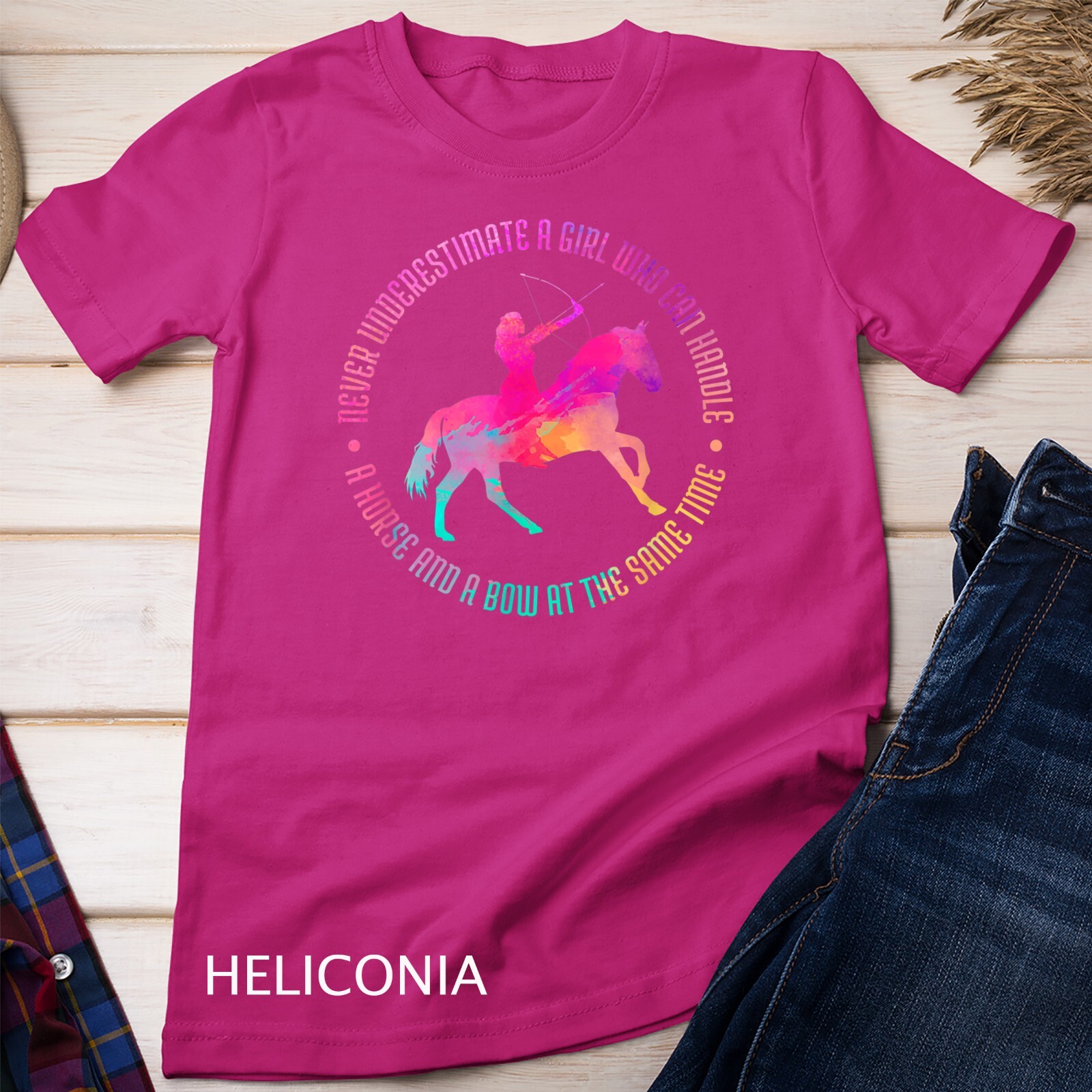 A Girl Who Can Handle A Horse And A Bow – Mounted Archery Unisex T-shirt