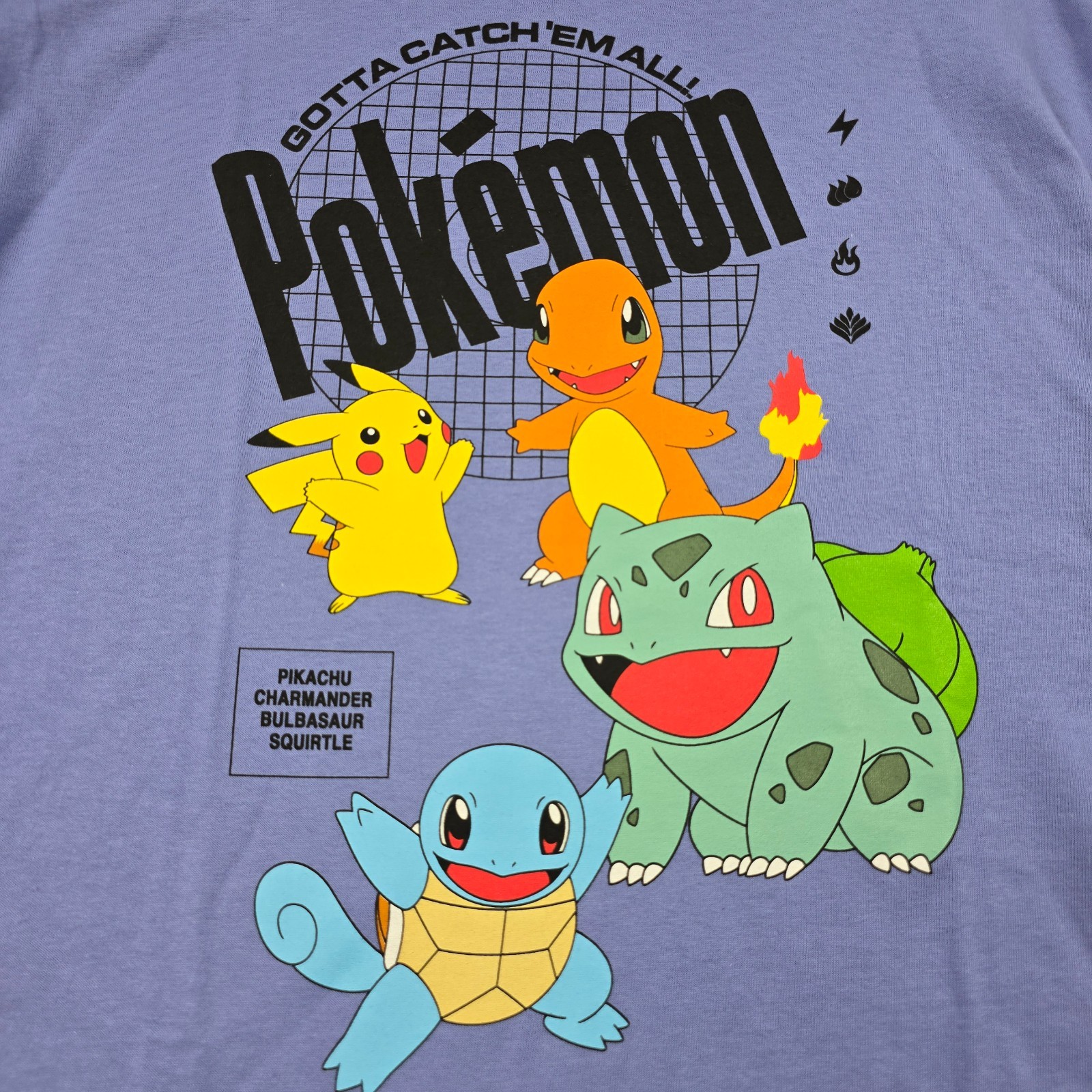 Pokémon Pikachu Shirt Mens Extra Large XL Purple Ghost Japanese Cards Anime 90s