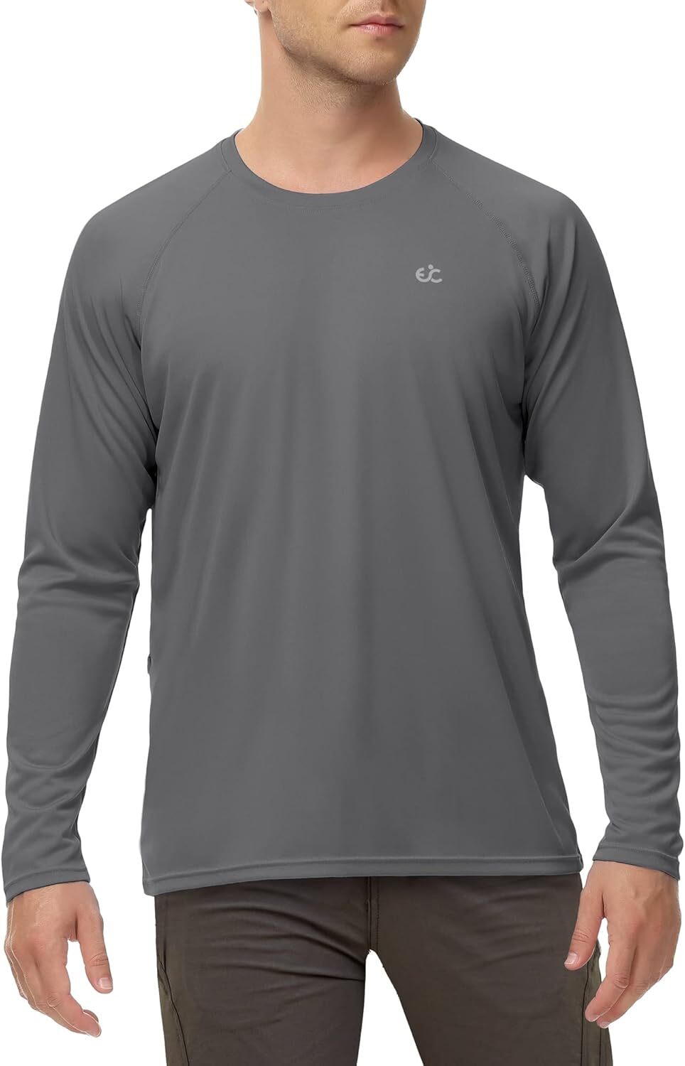 Men’s UPF 50+ Quick-Dry Rash Guard Long Sleeve Swim Fishing Shirt