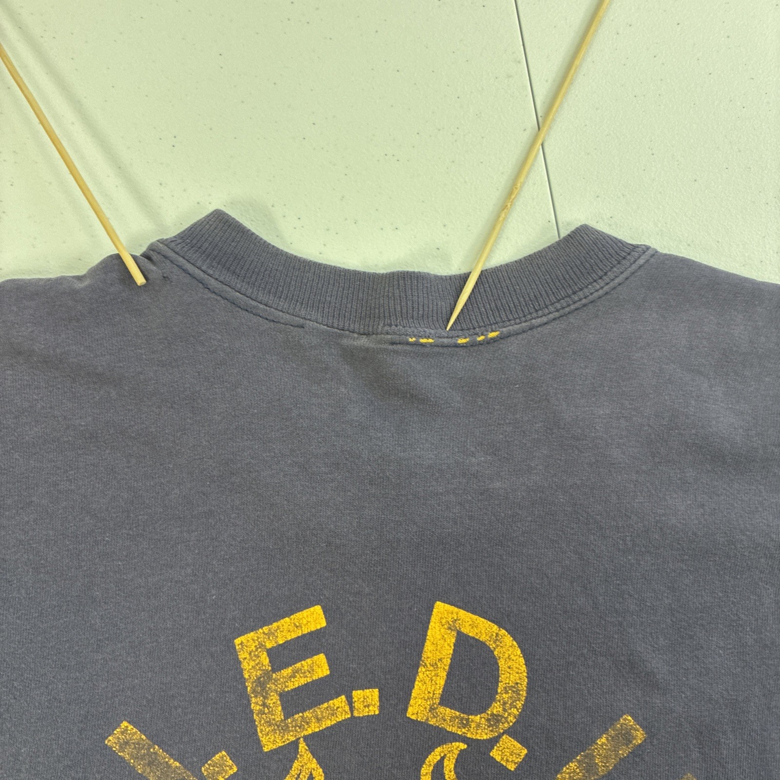 Vintage Saturation Diver NEDU Engineer Double Face Russell Athletic T-Shirt XL