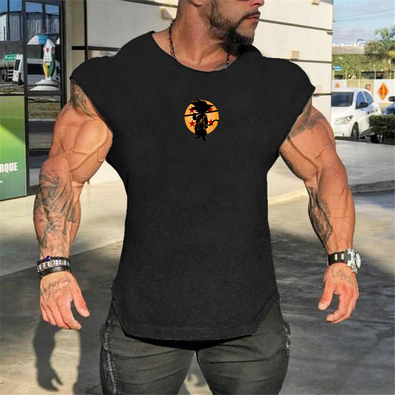 Men Gym Singlets Tank Tops Stringer Bodybuilding Fitness Vests Sports Clothes