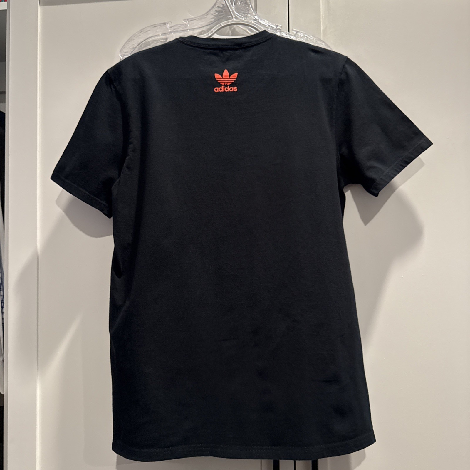 Mens ADIDAS Originals Black Logo Graphic Print Tee T Shirt Sz M