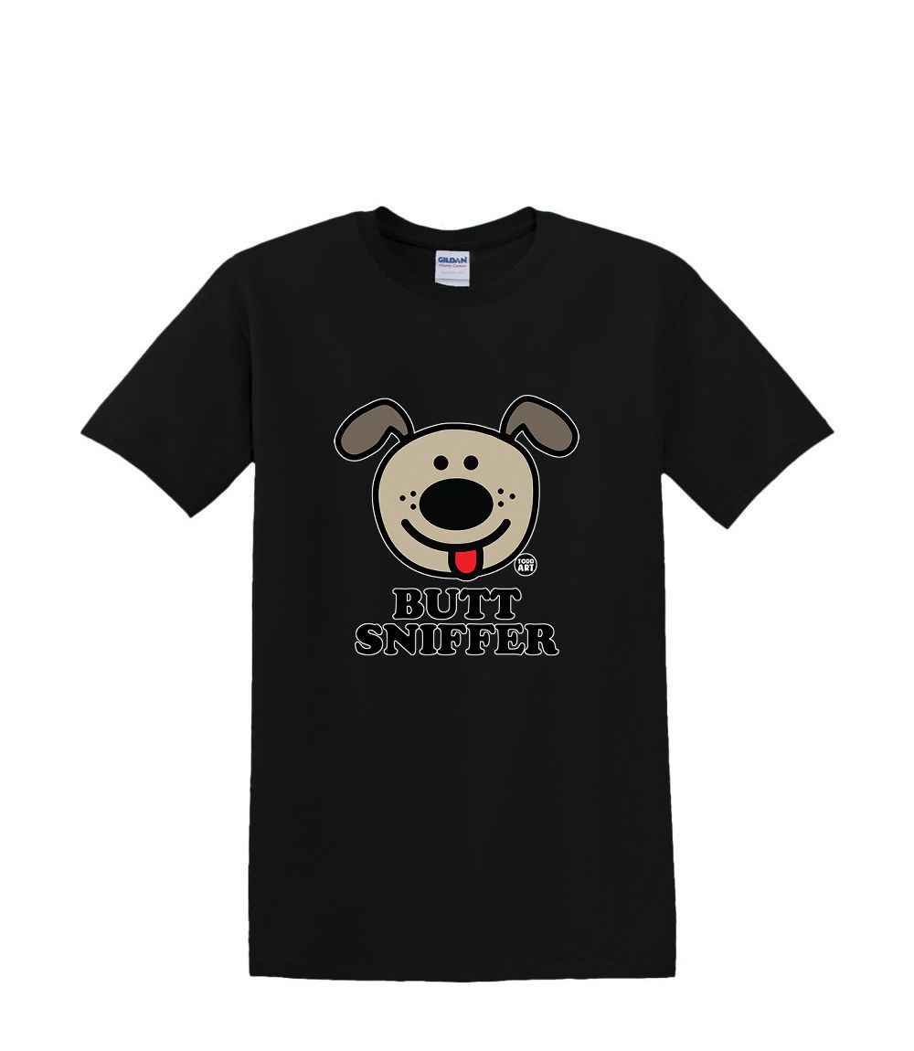 S to 2XL 3XL – BUTT SNIFFER dog – funny pet classic fun adult