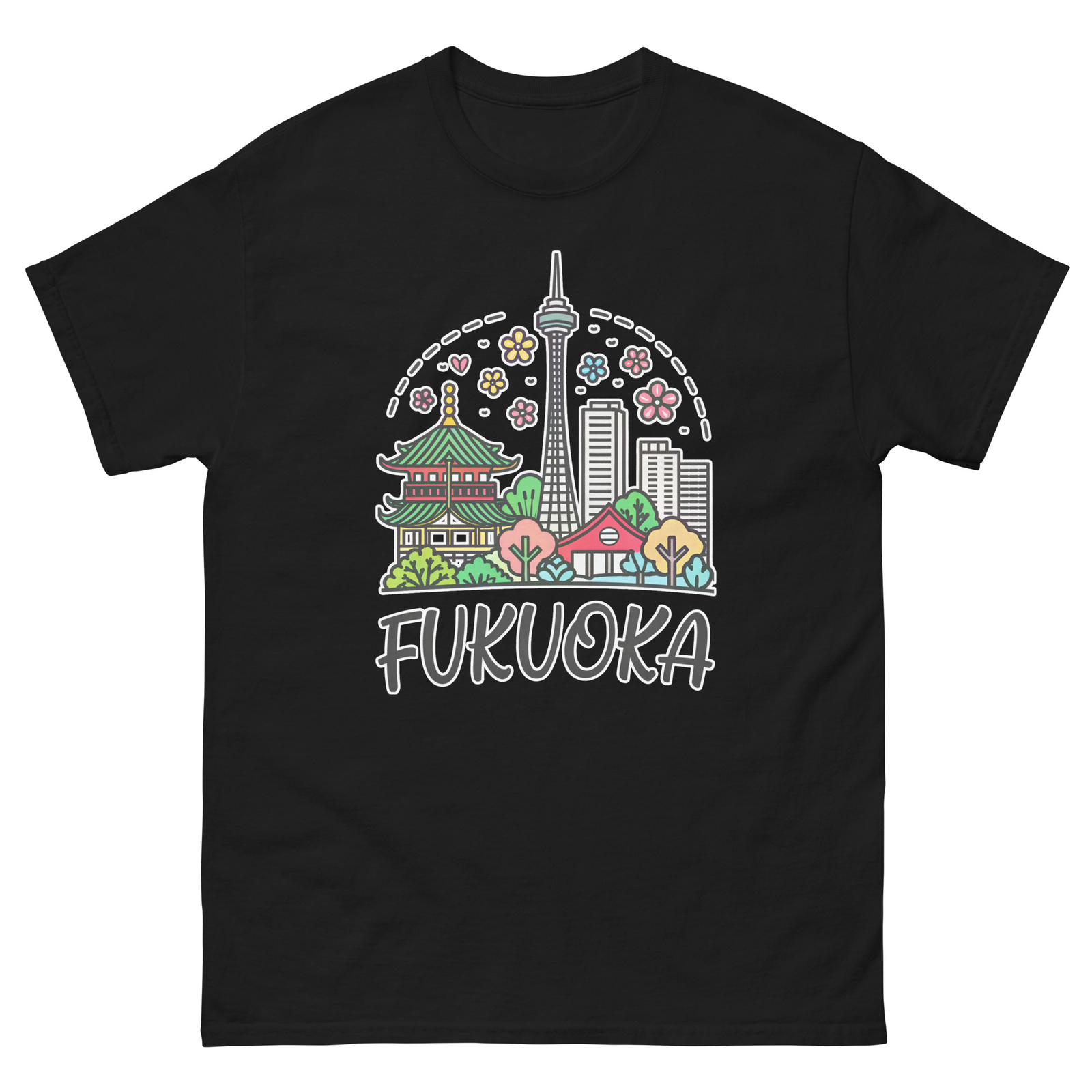 Fukuoka World Travel Urban Area City T-Shirt