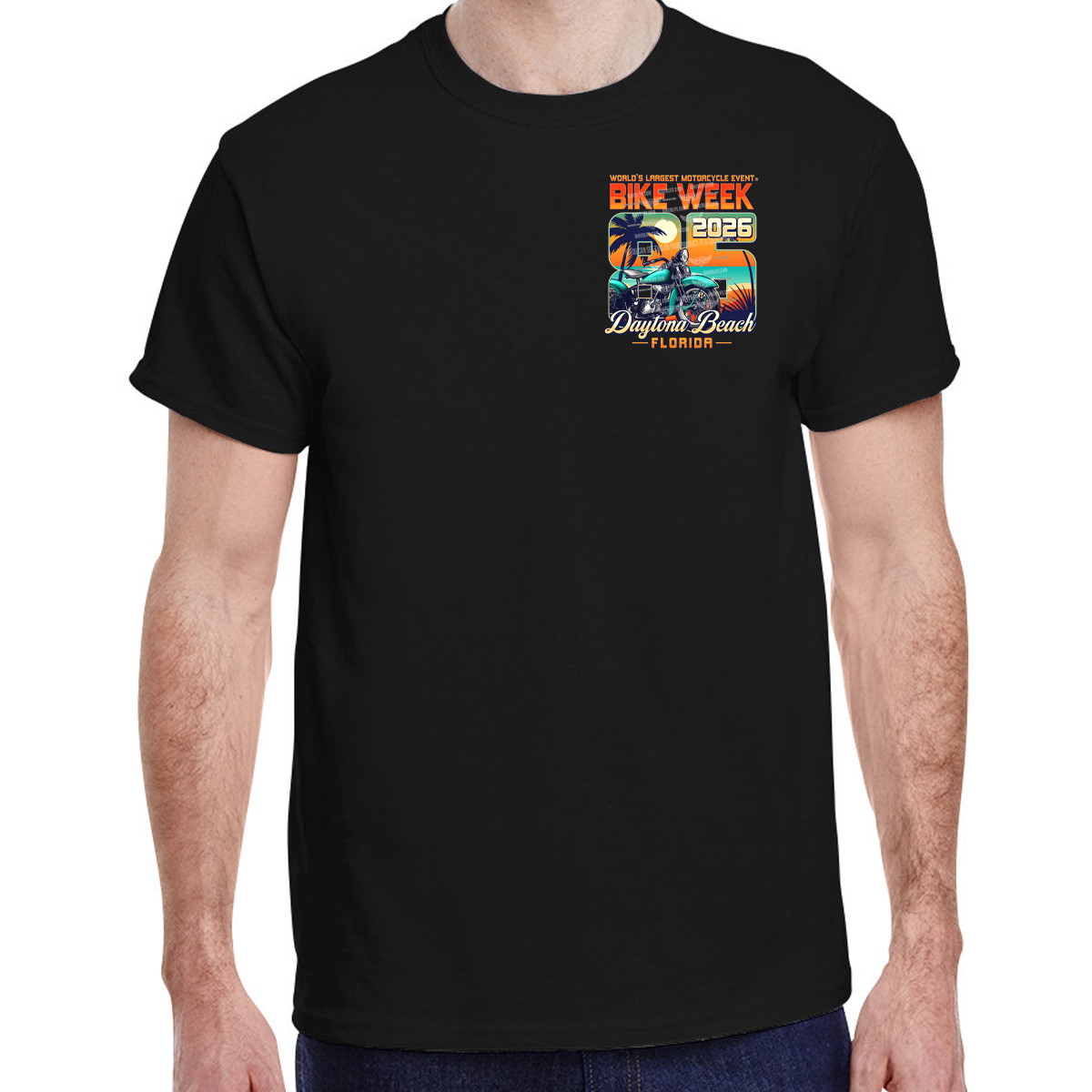 T-Shirt 2026 Bike Week Daytona Beach Official Logo No Harley