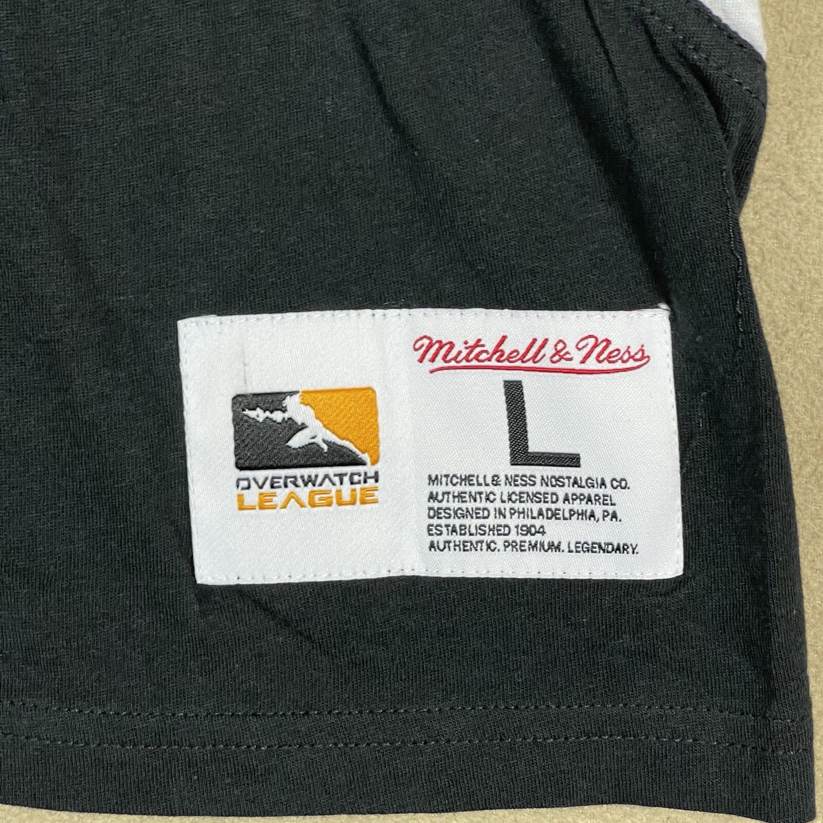 Mitchell & Ness Shirt Mens Large Multicolor Overwatch League Chengdu Hunters