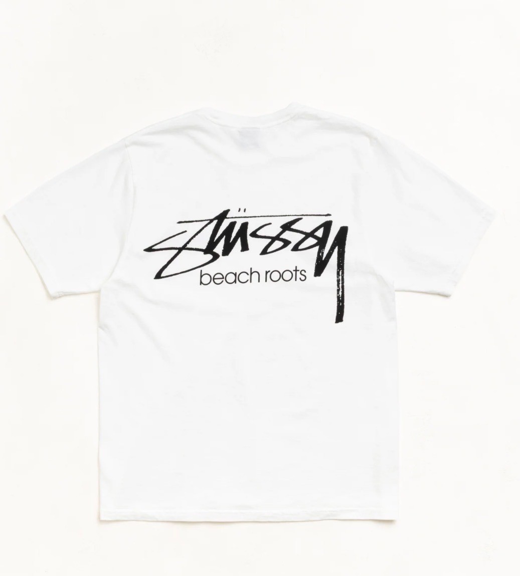Stussy Beach Roots White Cotton T-Shirt Size S – NWOT