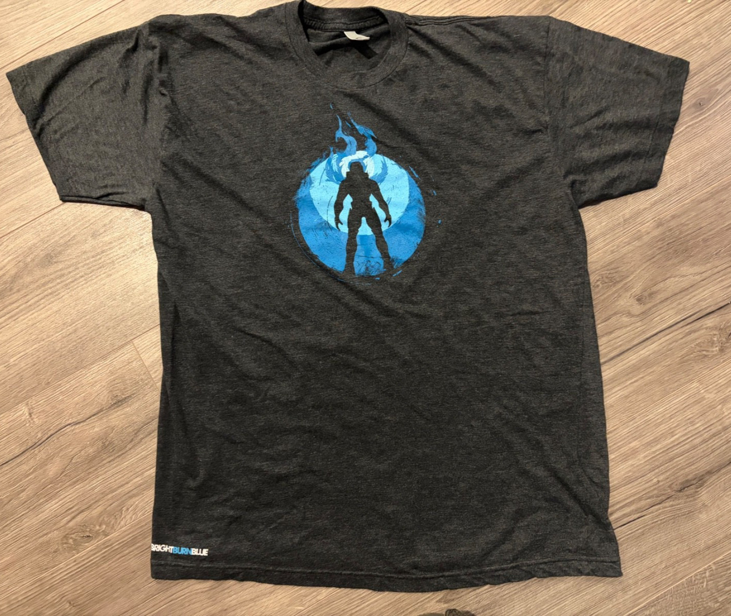 Halo Shirt XL Men’s Bungie 20th Anniversary Burn Blue 2011 Limited Run RARE Used