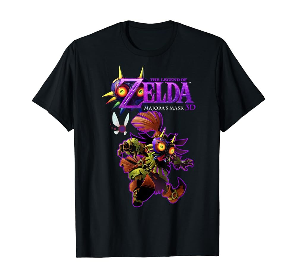 Legend Of Zelda Majoras Mask Skull Kid Portrait Logo T-Shirt