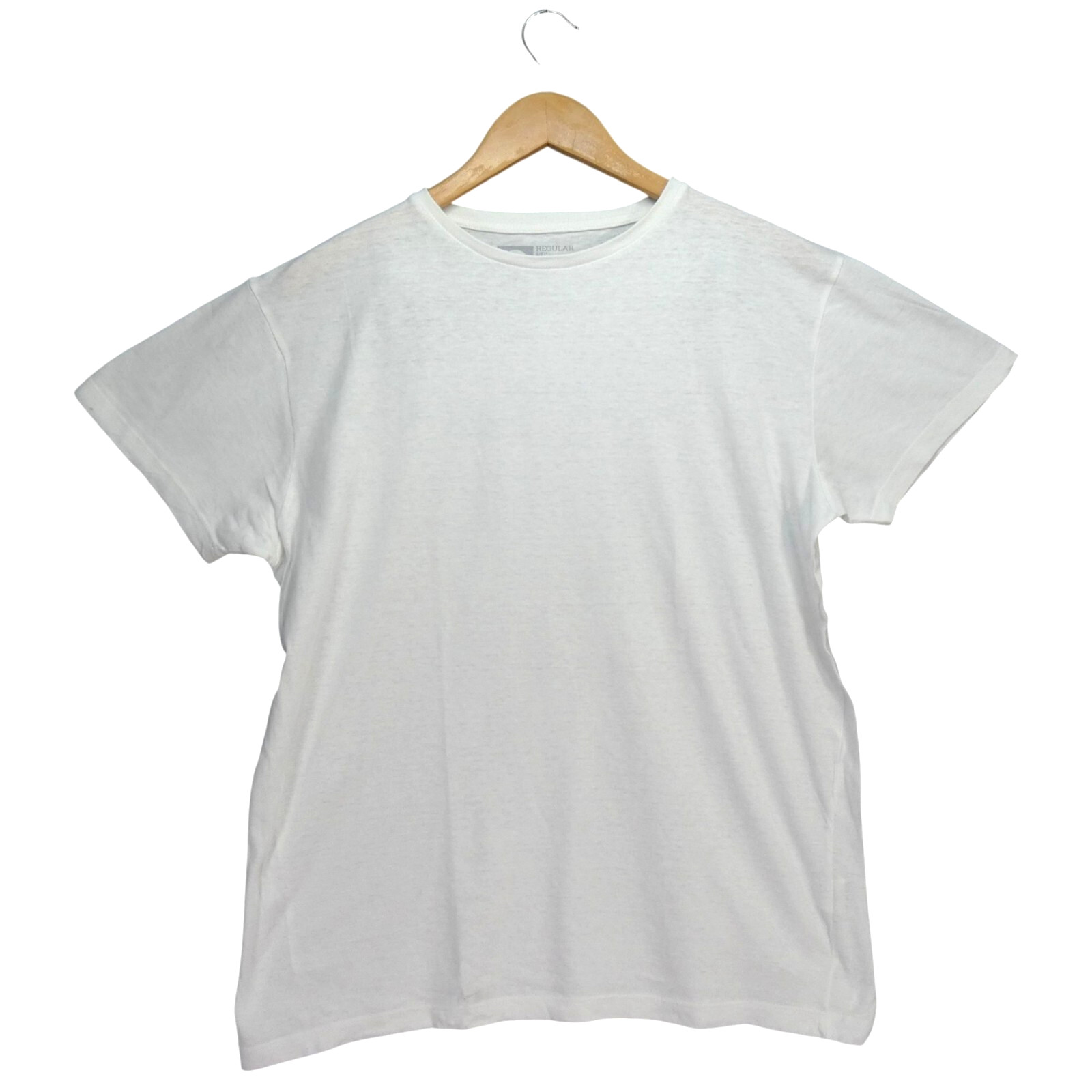 Cedarwood State T Shirt White Casual 100% Cotton Essential Minimalist Size S