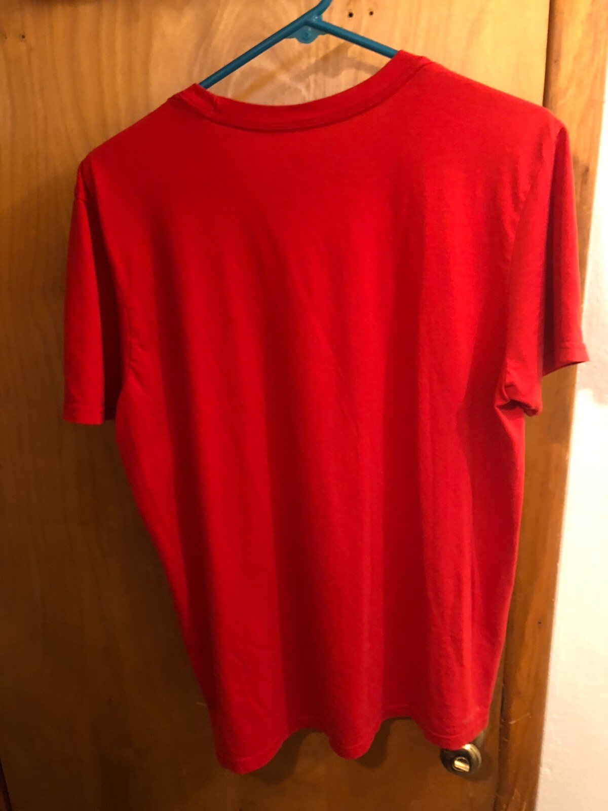 Adidas Performance Tee Red Short Sleeve T-Shirt Cotton/Polyester Size L
