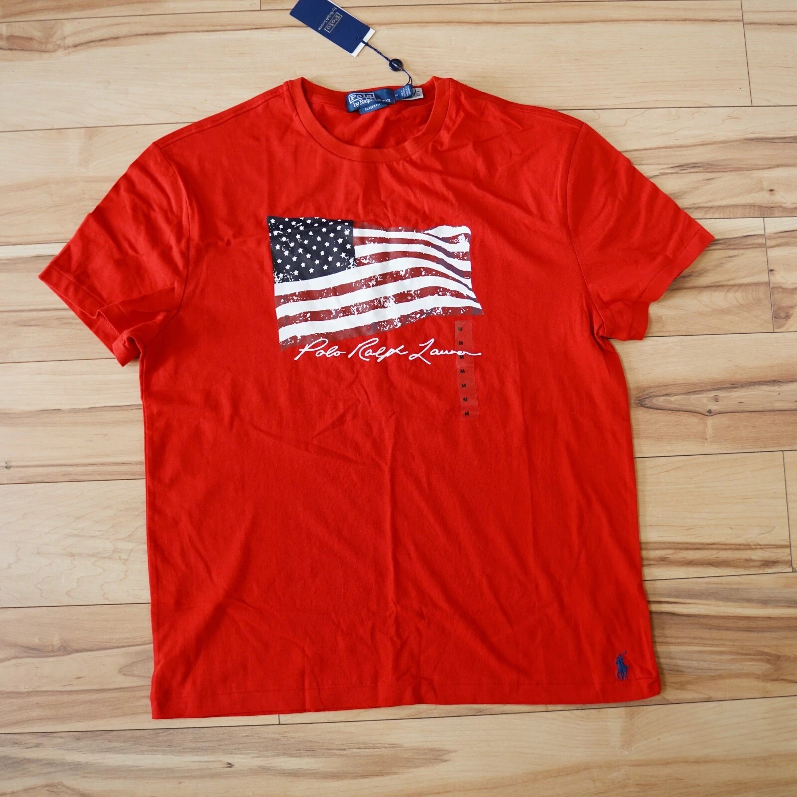 Polo Ralph Lauren Men’s Stars & Stripes Big Pony USA Flag T-Shirt
