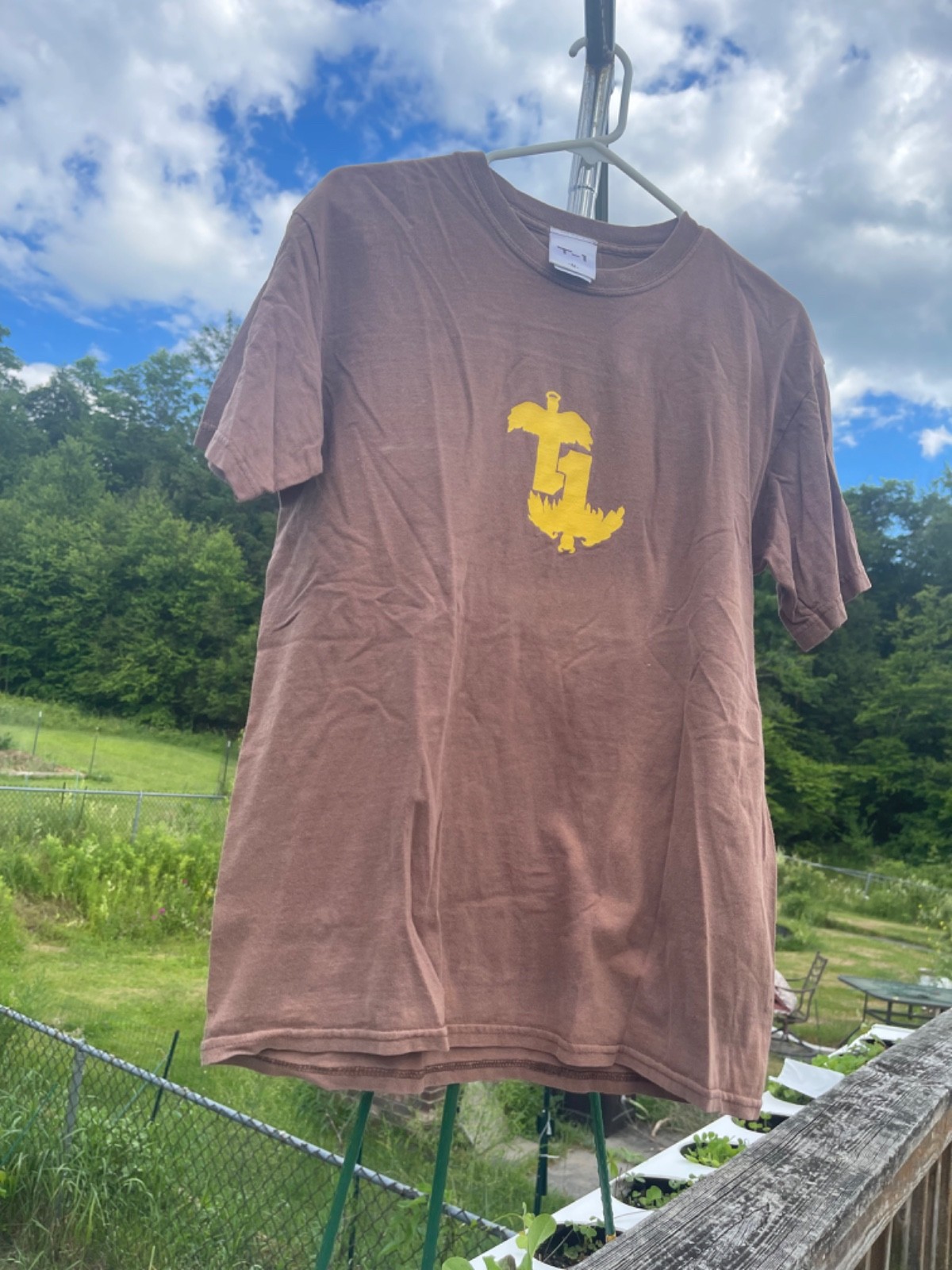 Terrible One bmx T-shirt medium tan Angel wings as above so below classic!