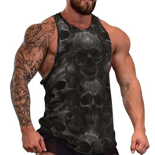 Graphic Novelty Skeleton 3D Tank Top