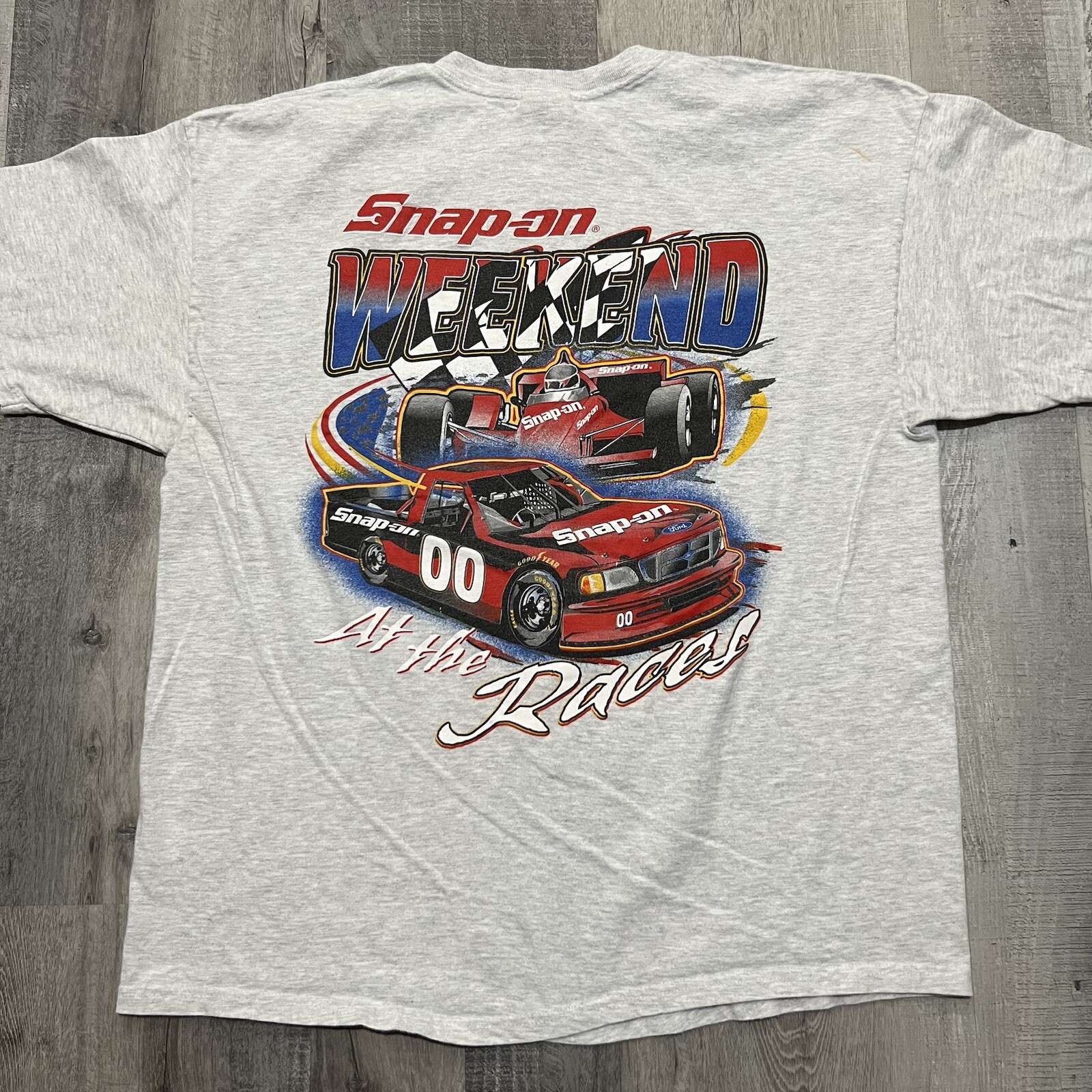 VTG Kansas Speedway Snap-On Weekend Truck Racing Y2K T Shirt