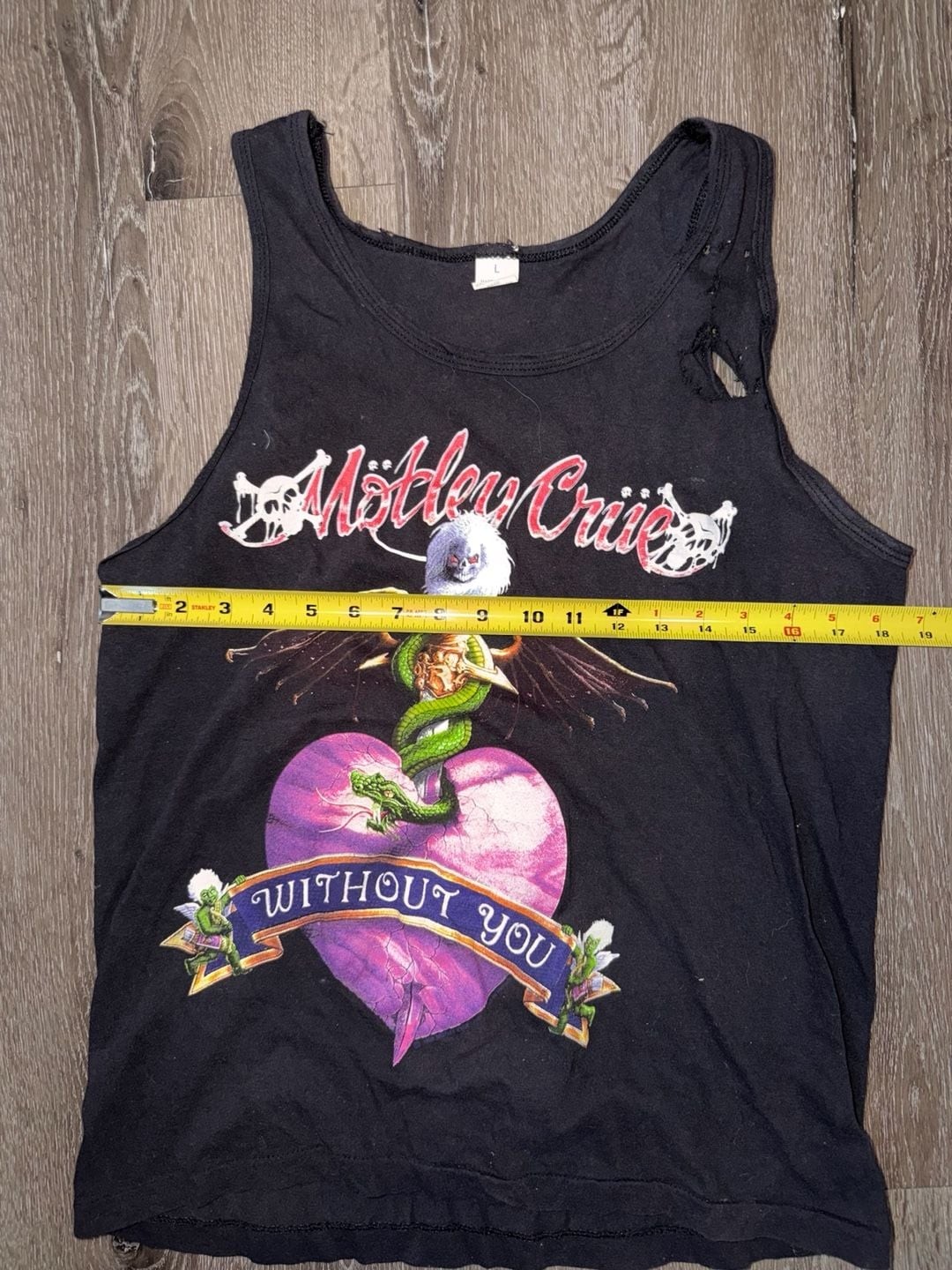 Vintage 1990 Mötley Crüe ‘Without You’ Dr. Feelgood Graphic Tank Top