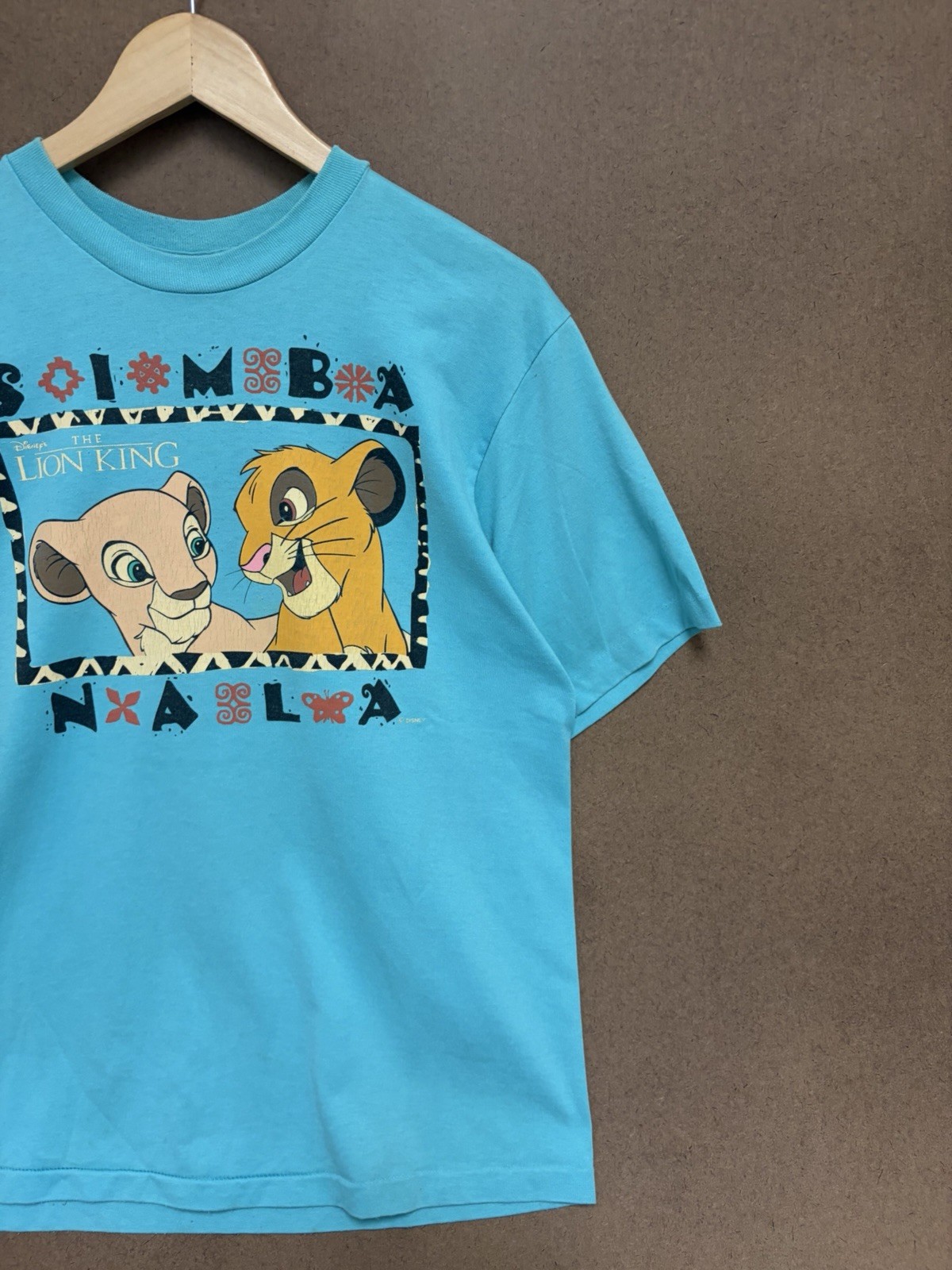 Vintage Disney The Lion King Simba and Nala Graphic Shirt Size Large