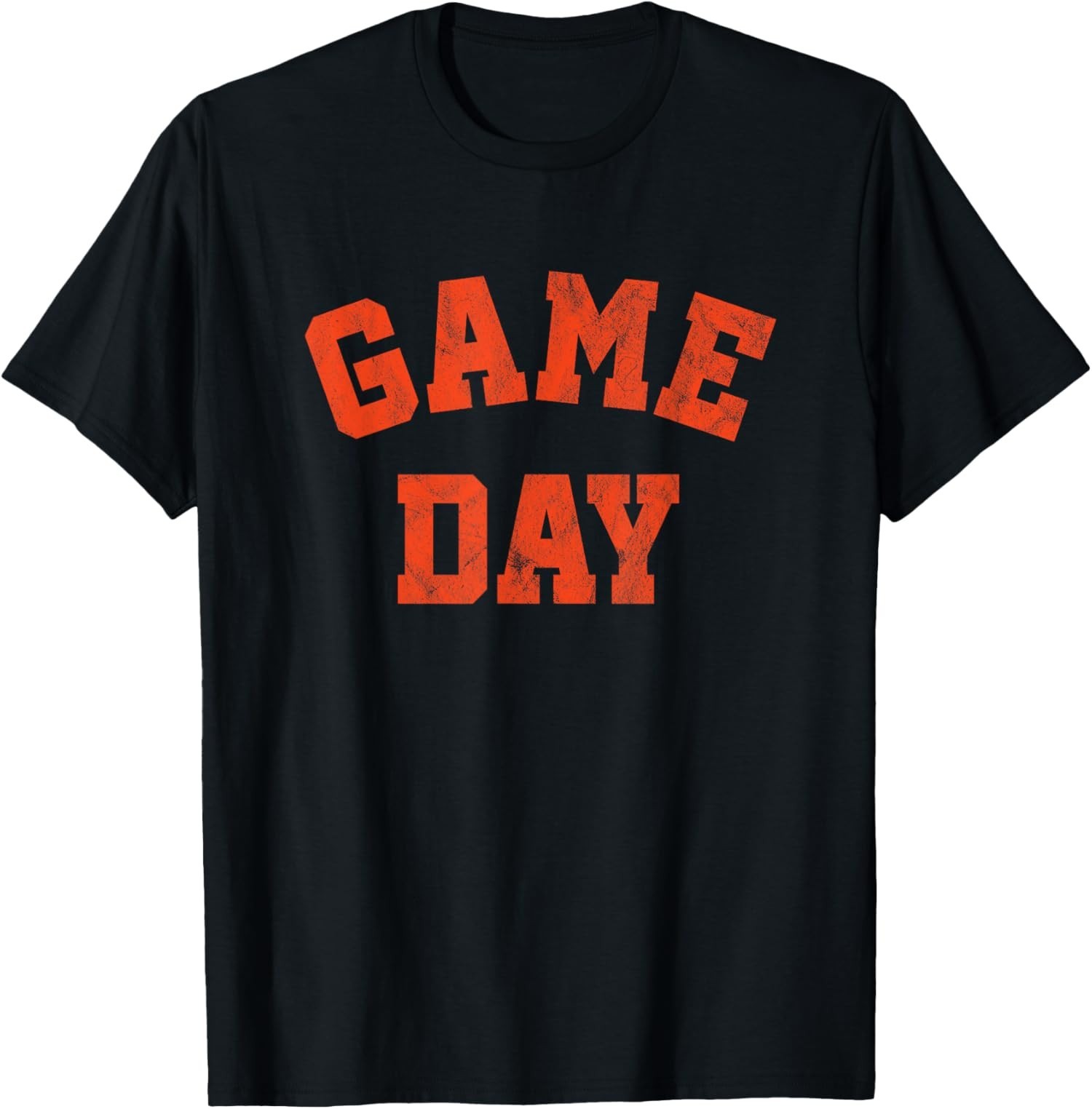 Retro Football Game Day Orange Text Design Cool Lover Unisex T-Shirt
