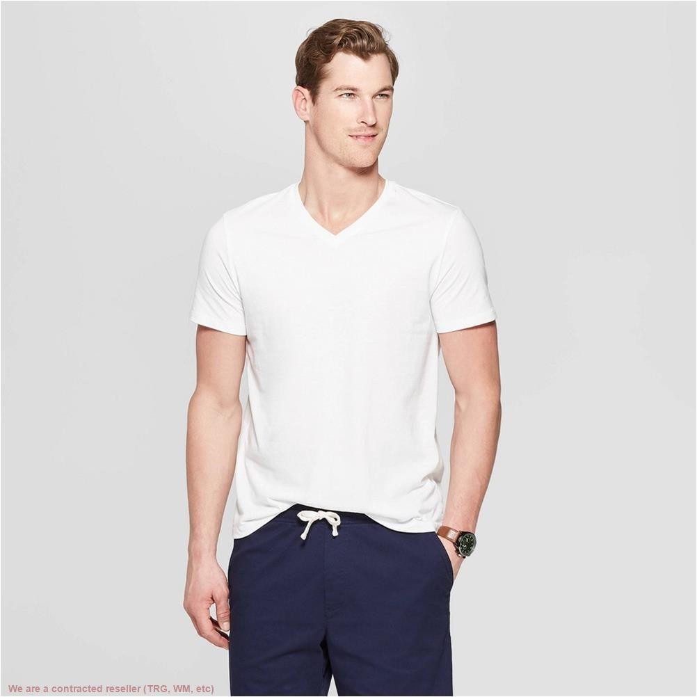 Men’s Every Wear V-Neck T-Shirt Goodfellow & Co White L *SEE DEAL!!!*
