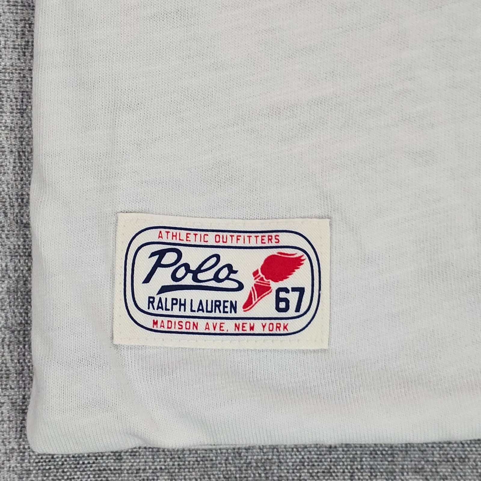 NWT Polo Ralph Lauren Shirt Mens XL White Green Reversible Track Graphic Tee