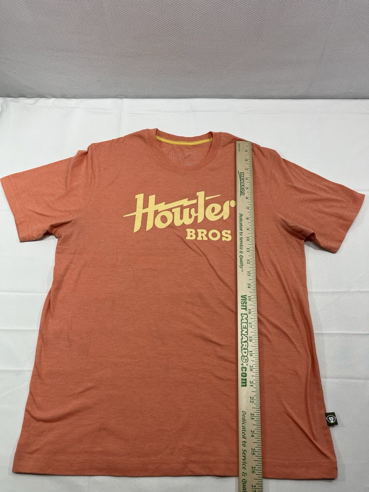 Howler Bros Mens Medium Electric Tee Coral Heather T Shirt Casual Outdoors