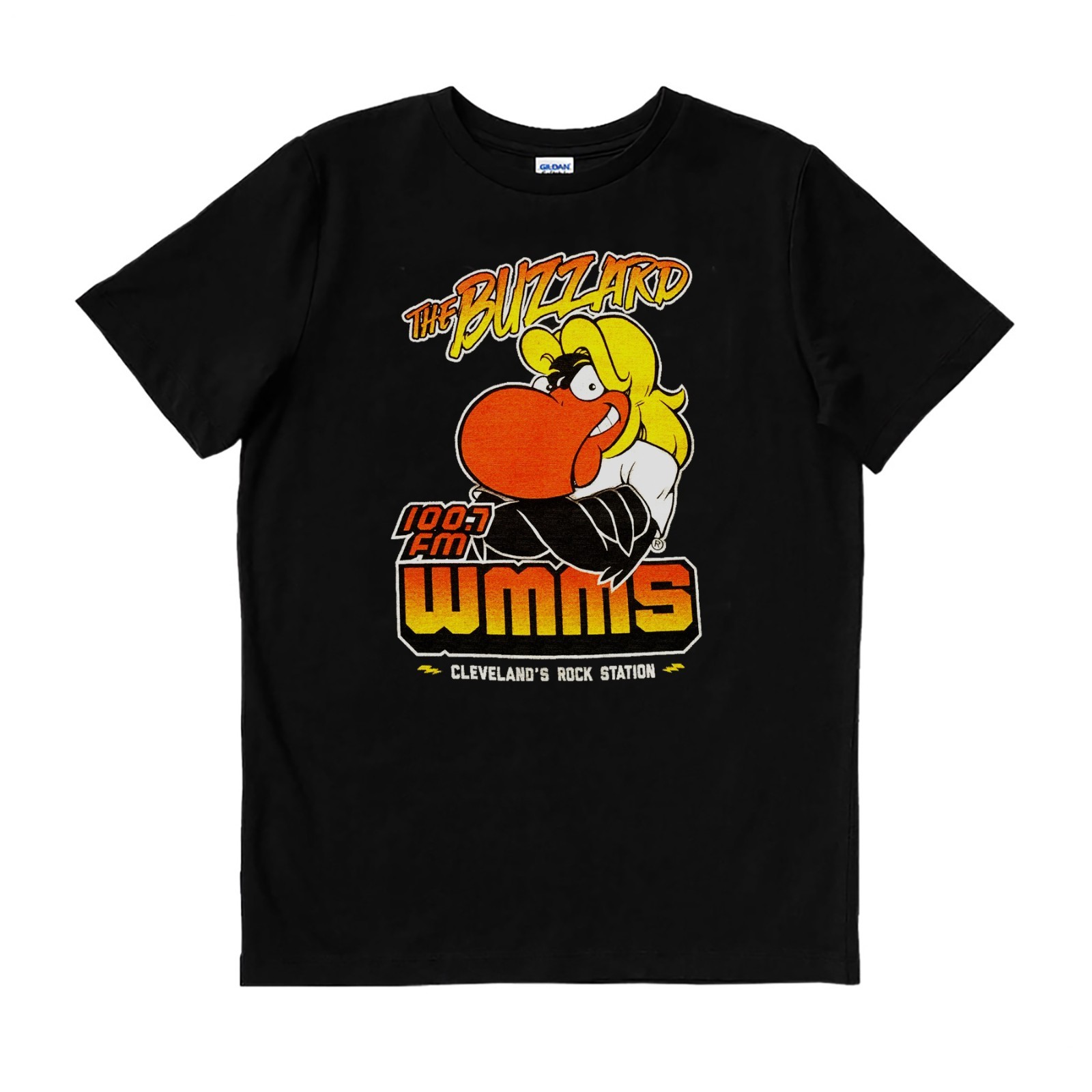 santa monica Wmms 100.7 Buzzard Graphic tee Vintage 90s T Shirt S M L XL 2XL