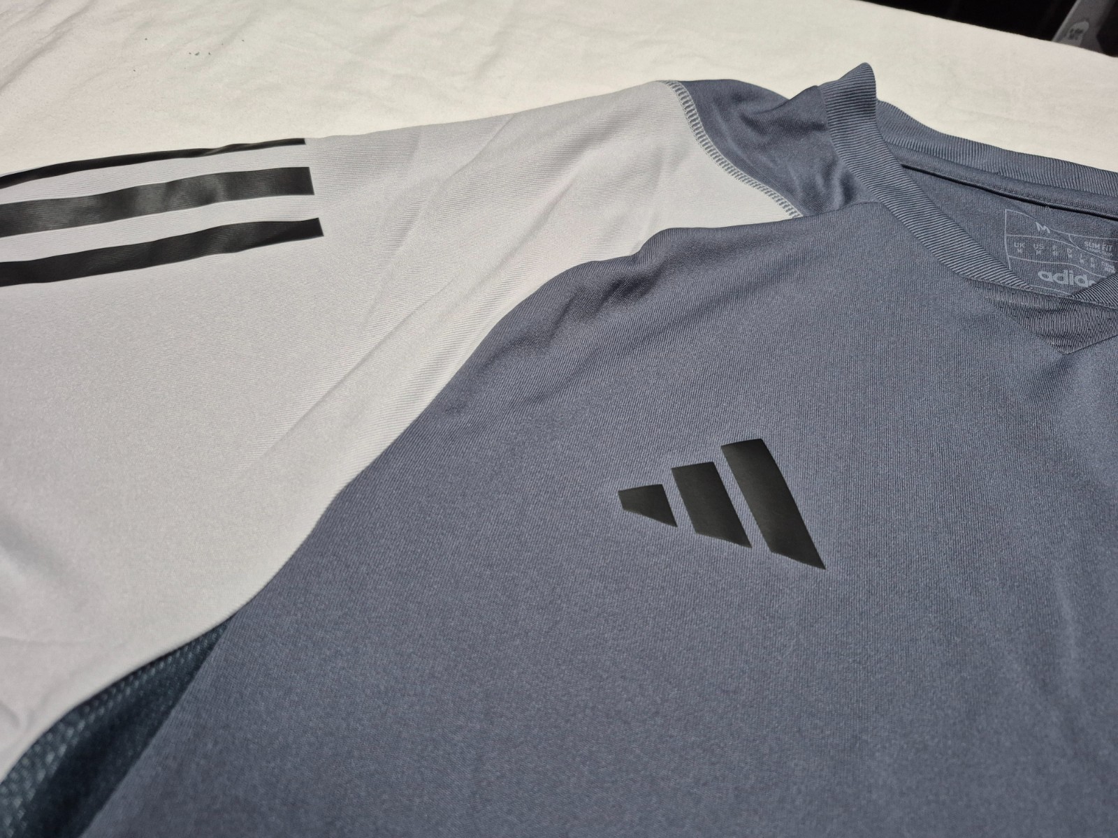 Adidas Mens Tiro 23 Competition Soccer Training Jersey Grey Shirt HP1906 SL