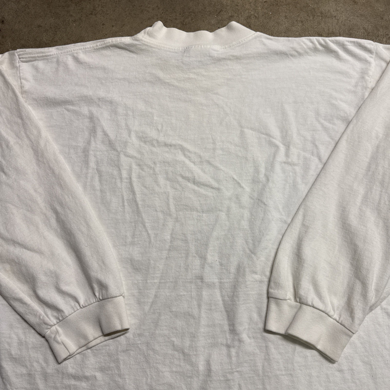 Vintage Nike Shirt Mens 2XL White Long Sleeve Mock Neck Swoosh ACG Thermal USA